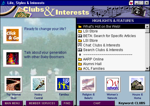 old america online aol